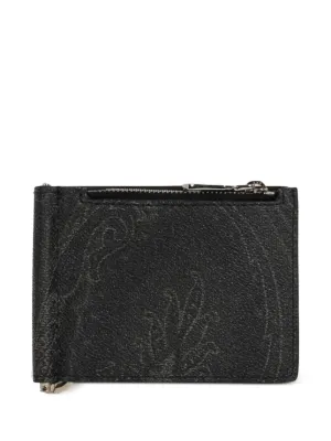 Chrome Hearts Scroll Logo Leather Card Holder | Black | FARFETCH ZA