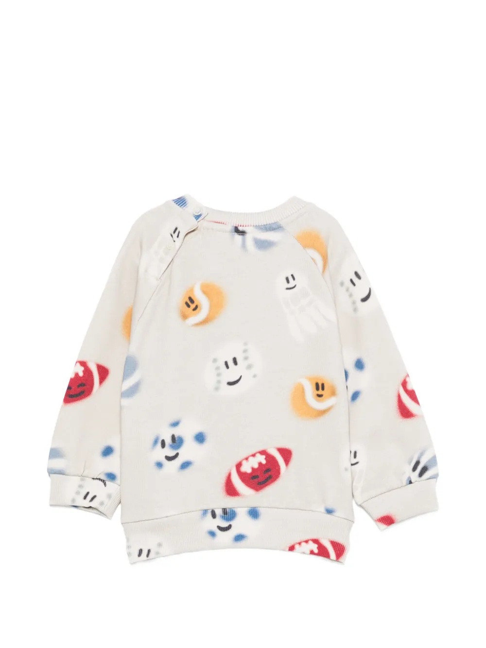 Molo Disc sweater met lange mouwen en grafische print Beige