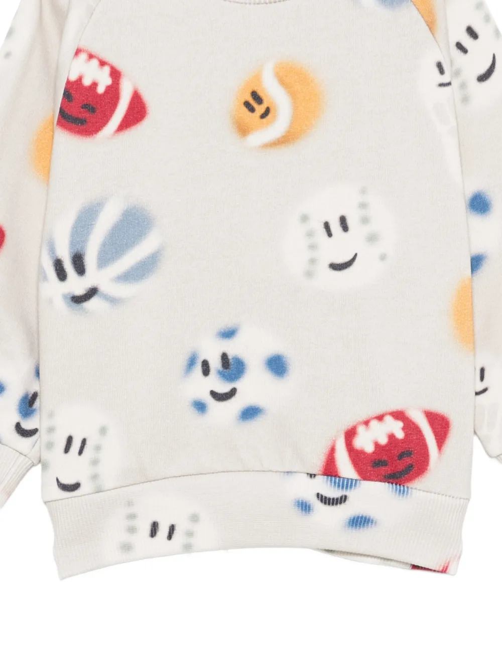 Molo Disc sweater met lange mouwen en grafische print Beige