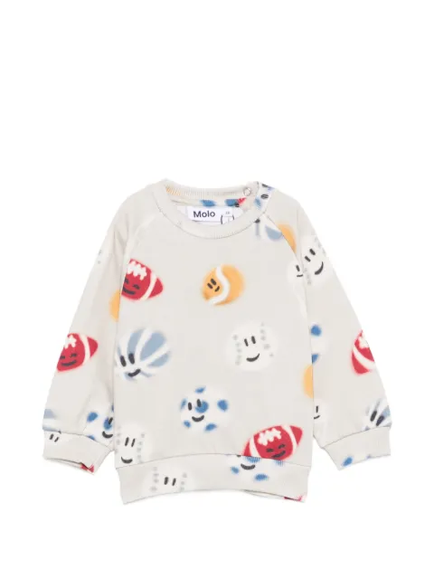 Molo Disc graphic-print long-sleeve sweatshirt 
