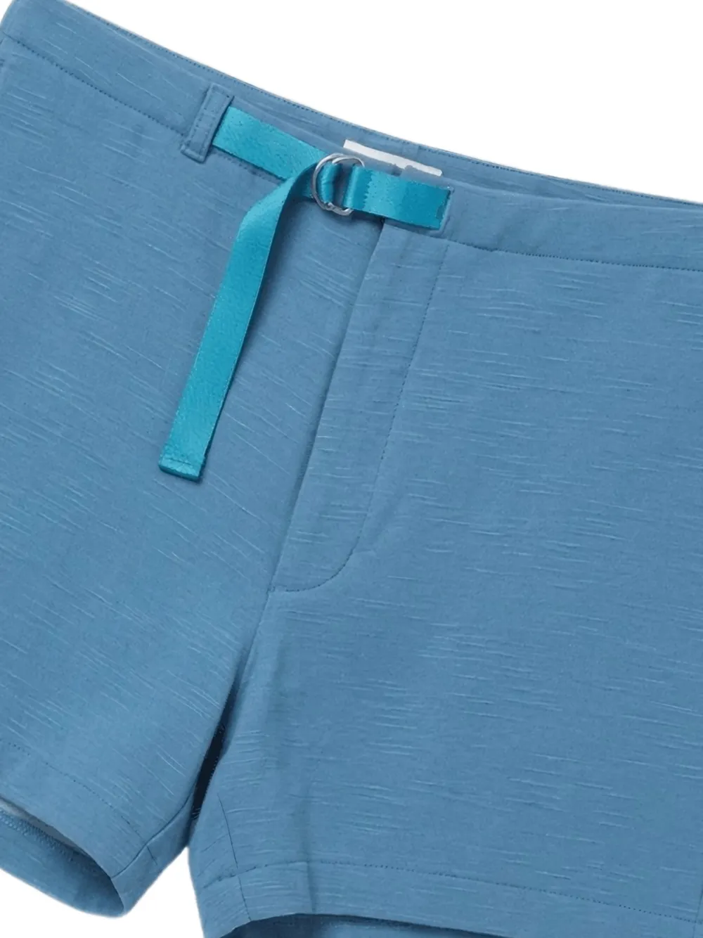  Auralee Belted D-ring-buckle Shorts - Azul 
