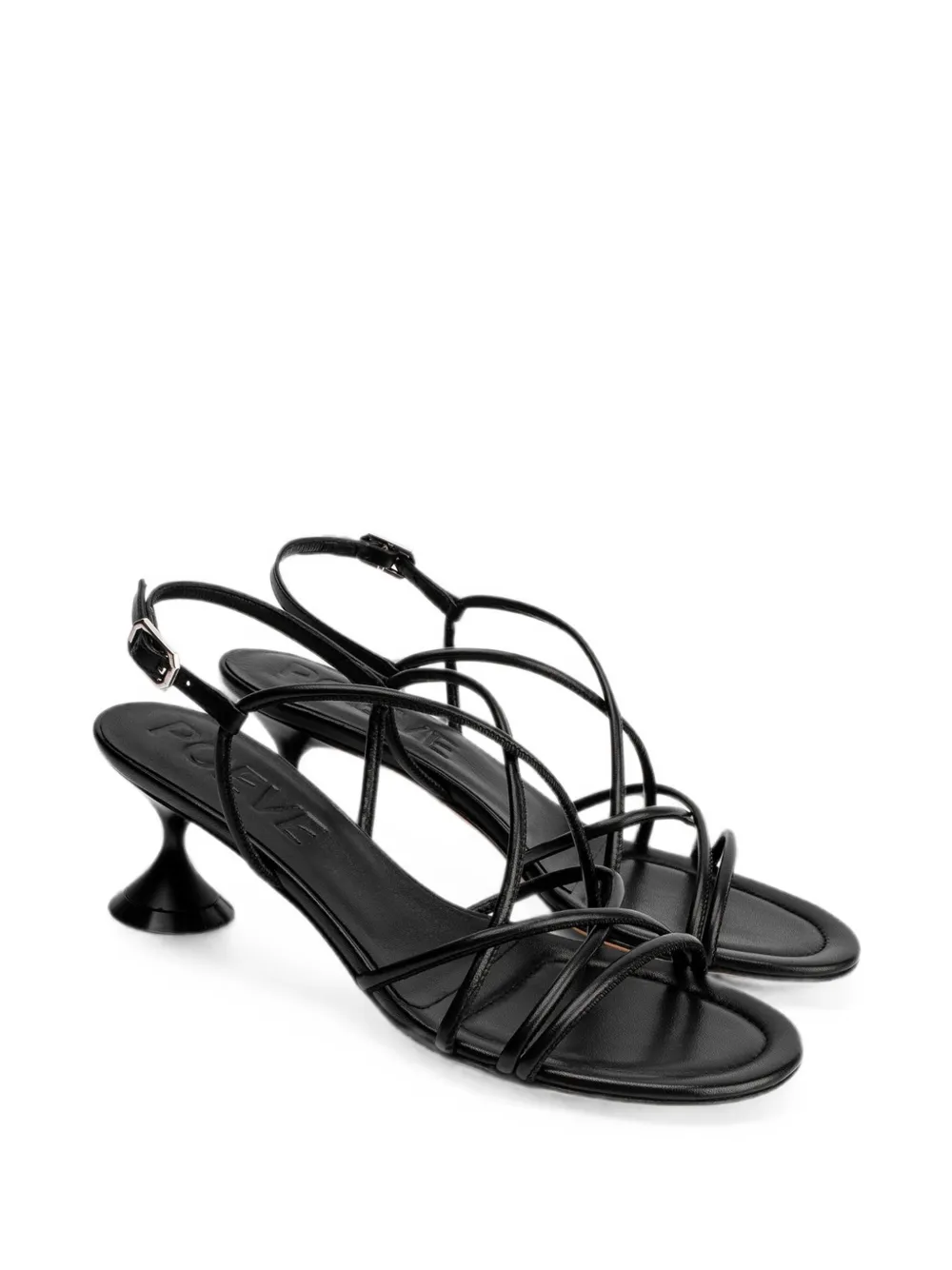 POEVE Lisan hourglass-heel sandals Zwart