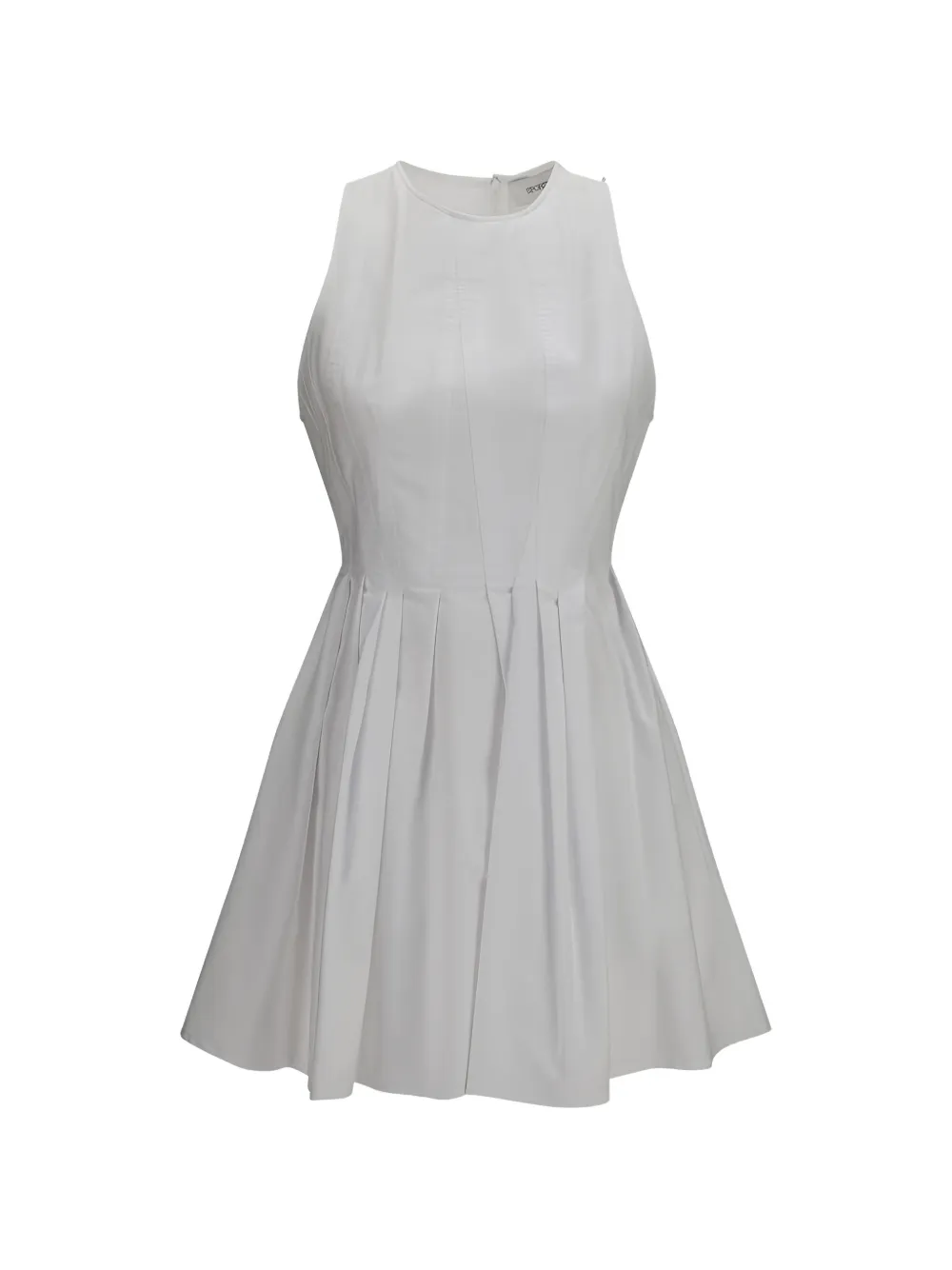 Max Mara pleated sleeveless dress - Bianco