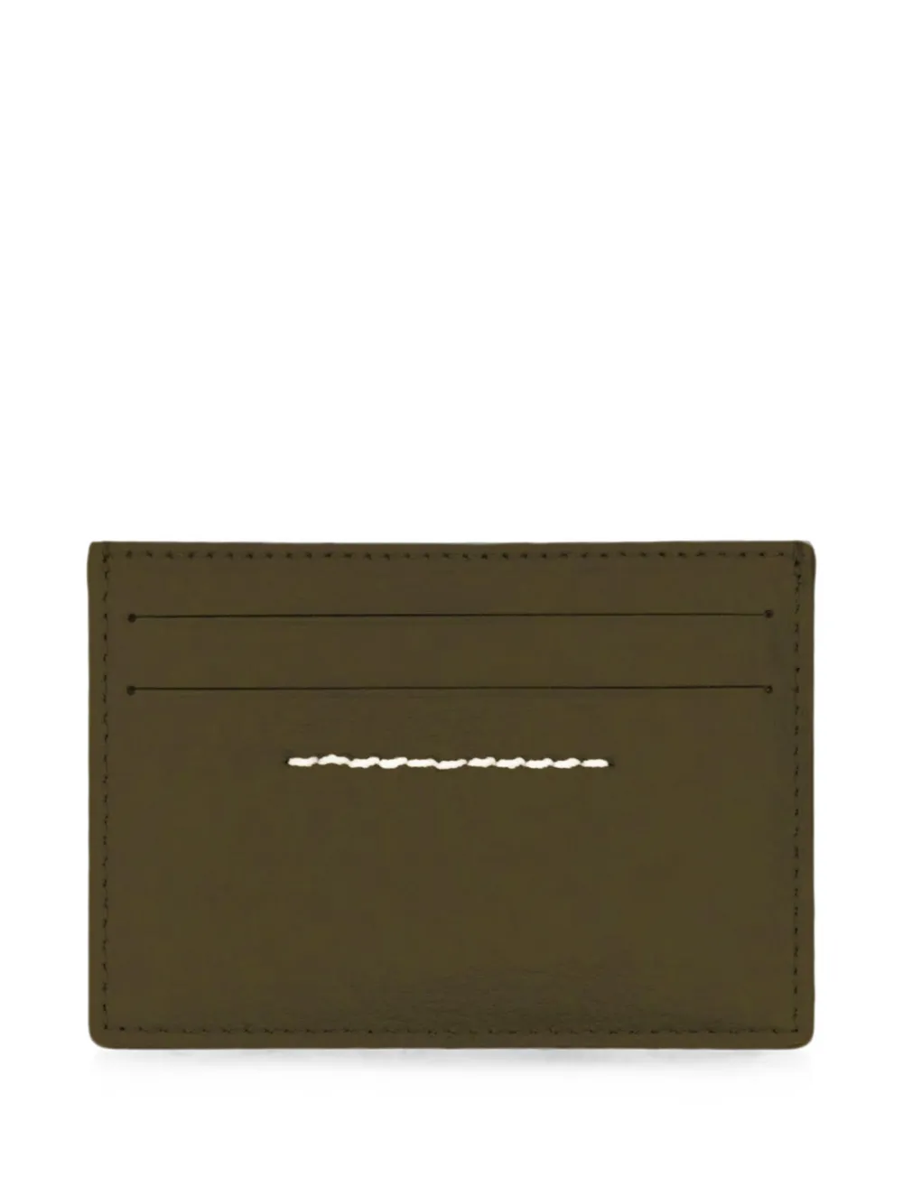 MM6 Maison Margiela Pasjeshouder met logo-patch Groen