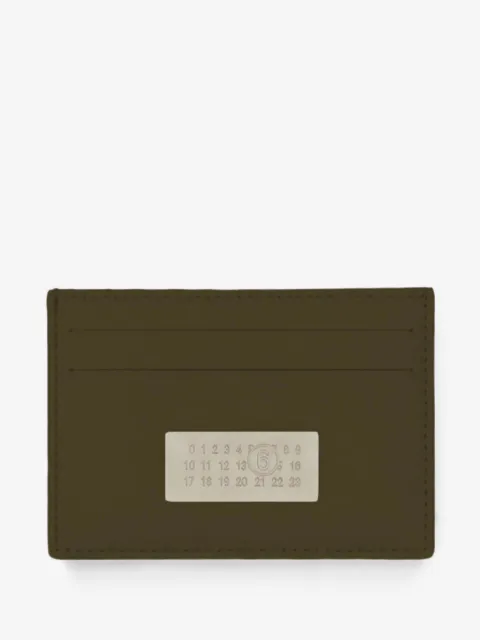 MM6 Maison Margiela logo-patch card holder