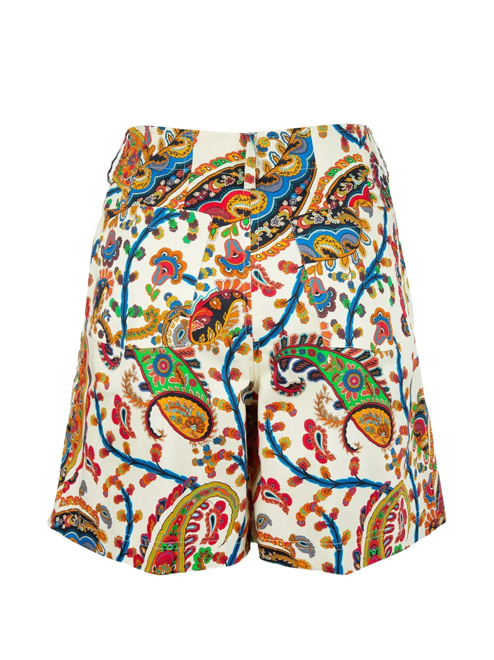 ETRO Geplooide shorts met paisley-print Wit