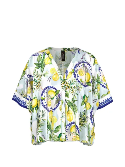 MARCCAIN blusa con limones estampados