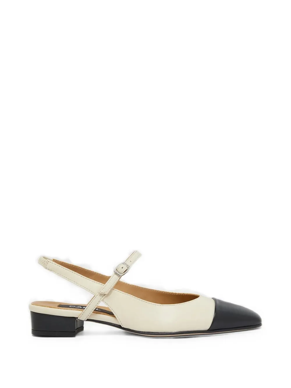 Carel Paris cap-toe slingback flats pumps Beige