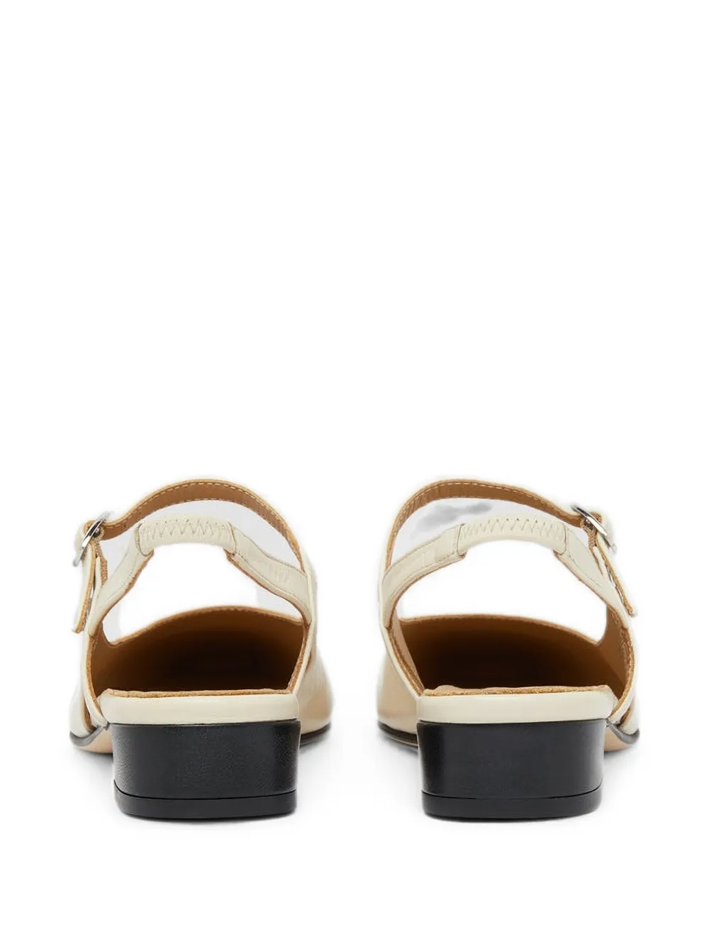 Carel Paris cap-toe slingback flats pumps Beige