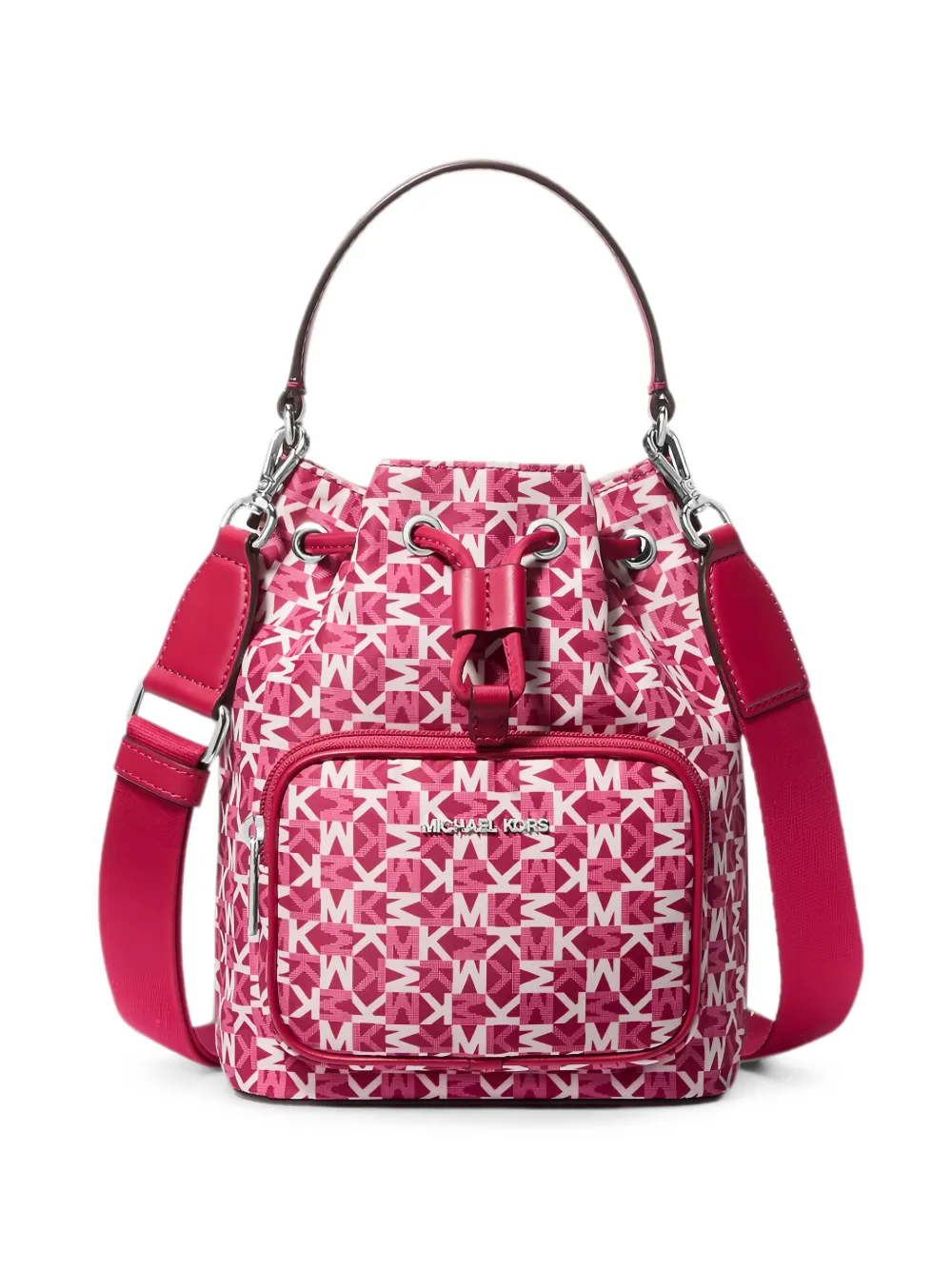 Michael Kors Khai monogram-print bucket bag - Rosa