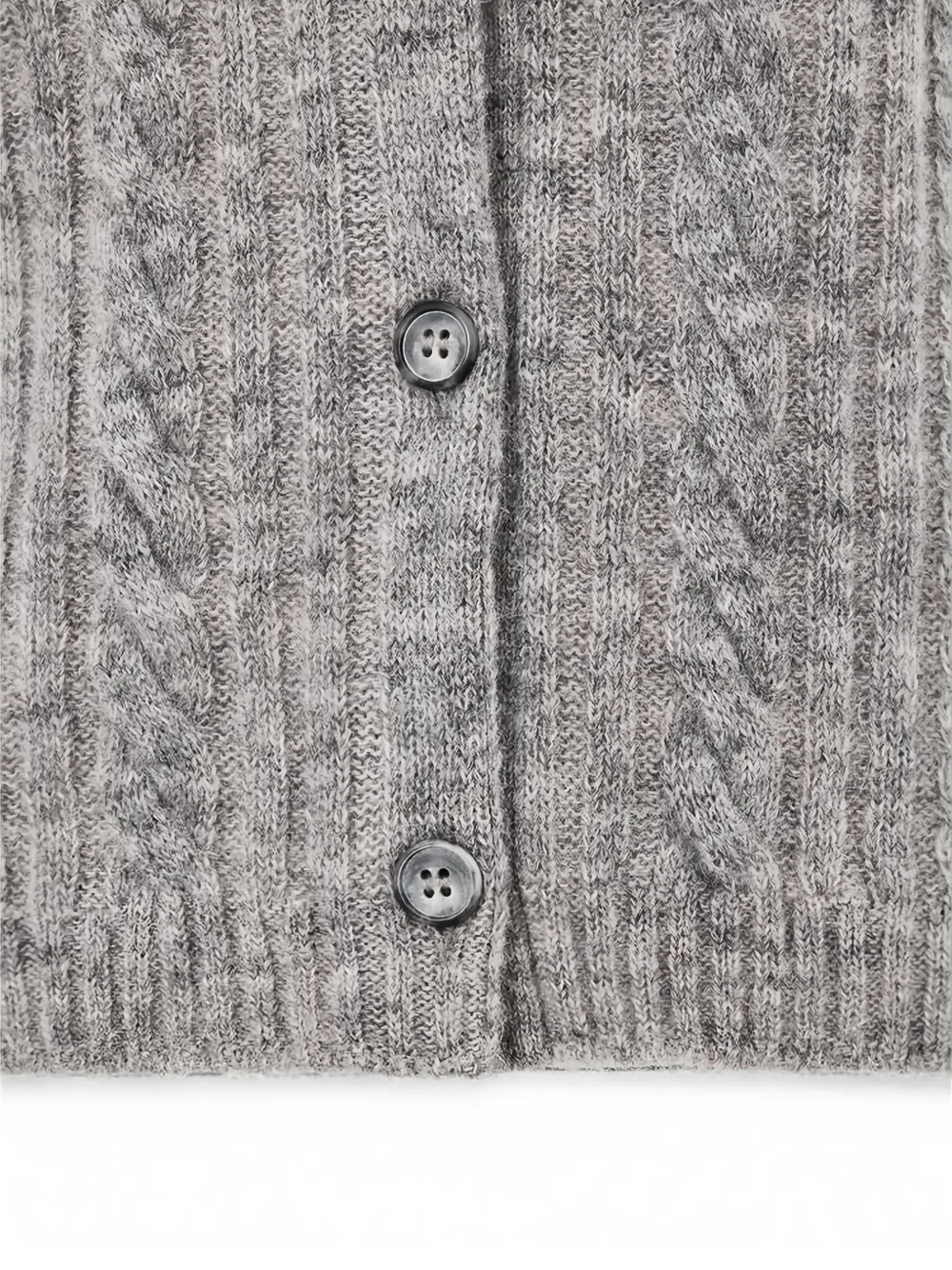 Gran Sasso Grofgebreid vest Grijs