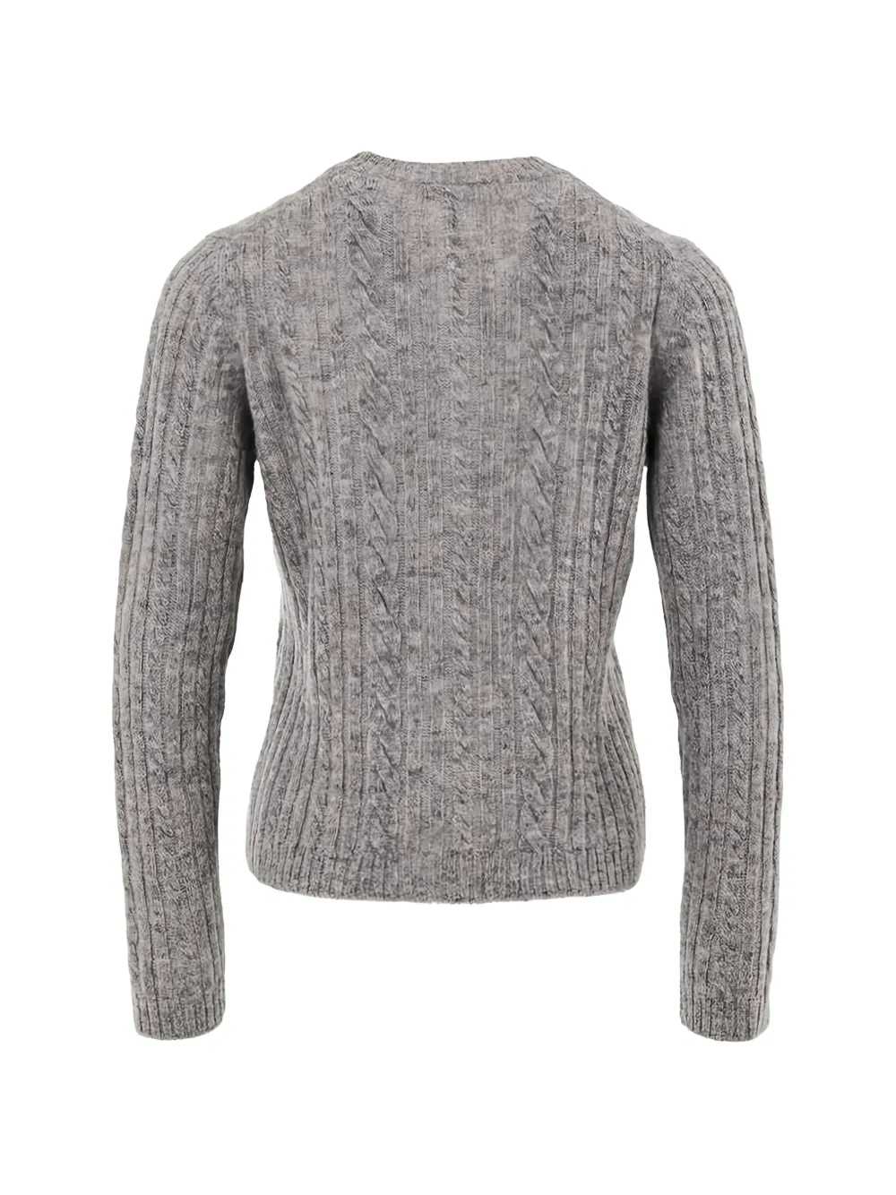 Gran Sasso Grofgebreid vest Grijs