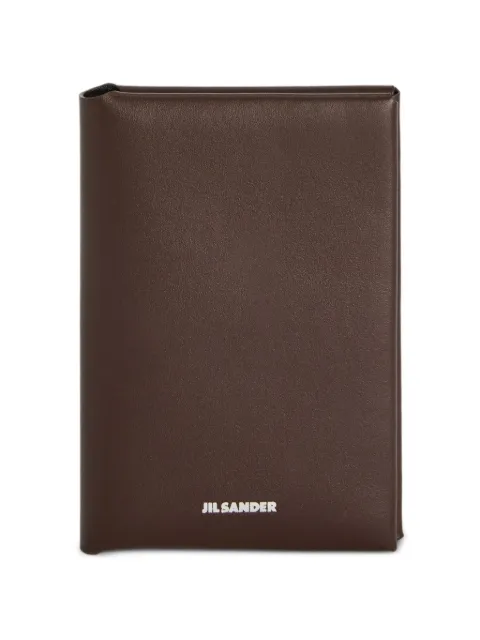 Jil Sander grained leather passport holder