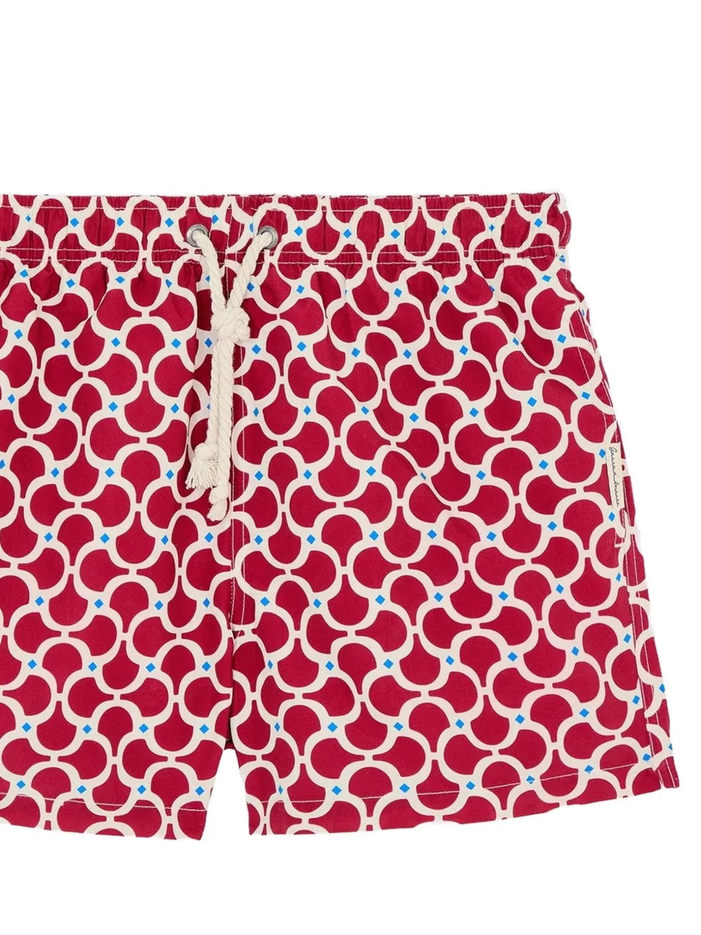 GASSA D AMANTE Nora zwembroek met geometrische print Rood