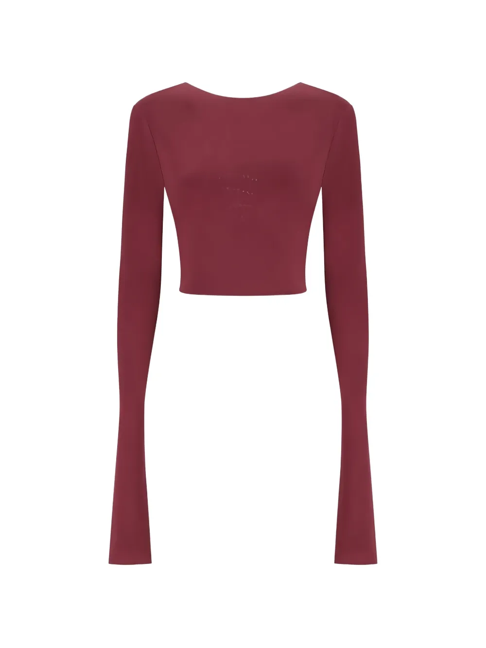 THE ANDAMANE Top crop Lia con scollatura posteriore - Rosso