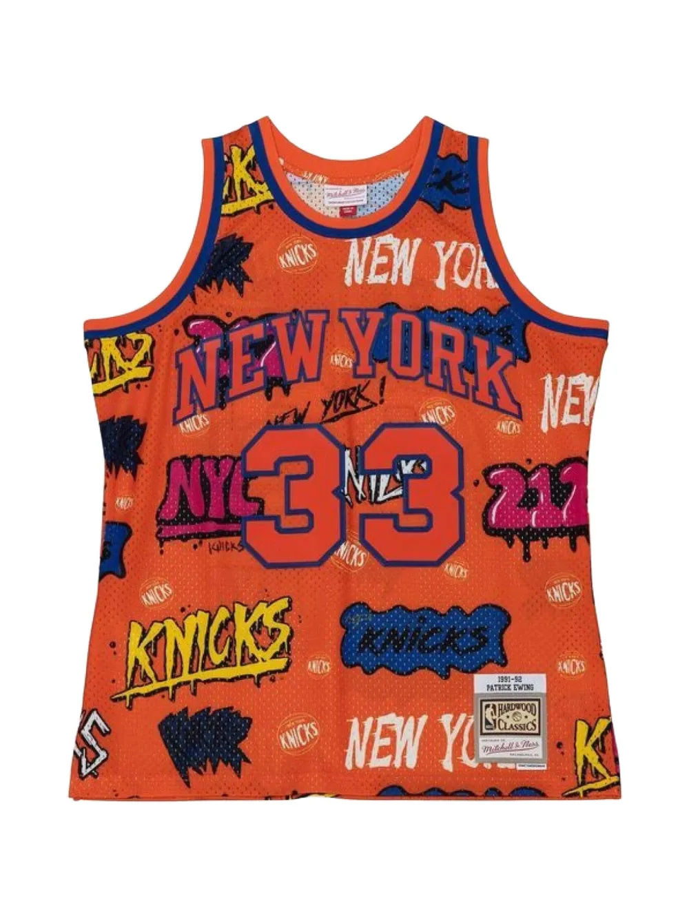 Mitchell & Ness x Knicks 1991 Slap Sticker Swingman tanktop Oranje