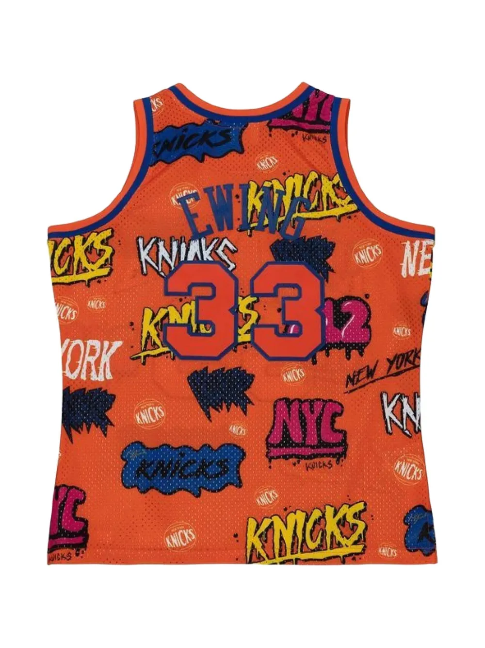 Mitchell & Ness x Knicks 1991 Slap Sticker Swingman tanktop Oranje
