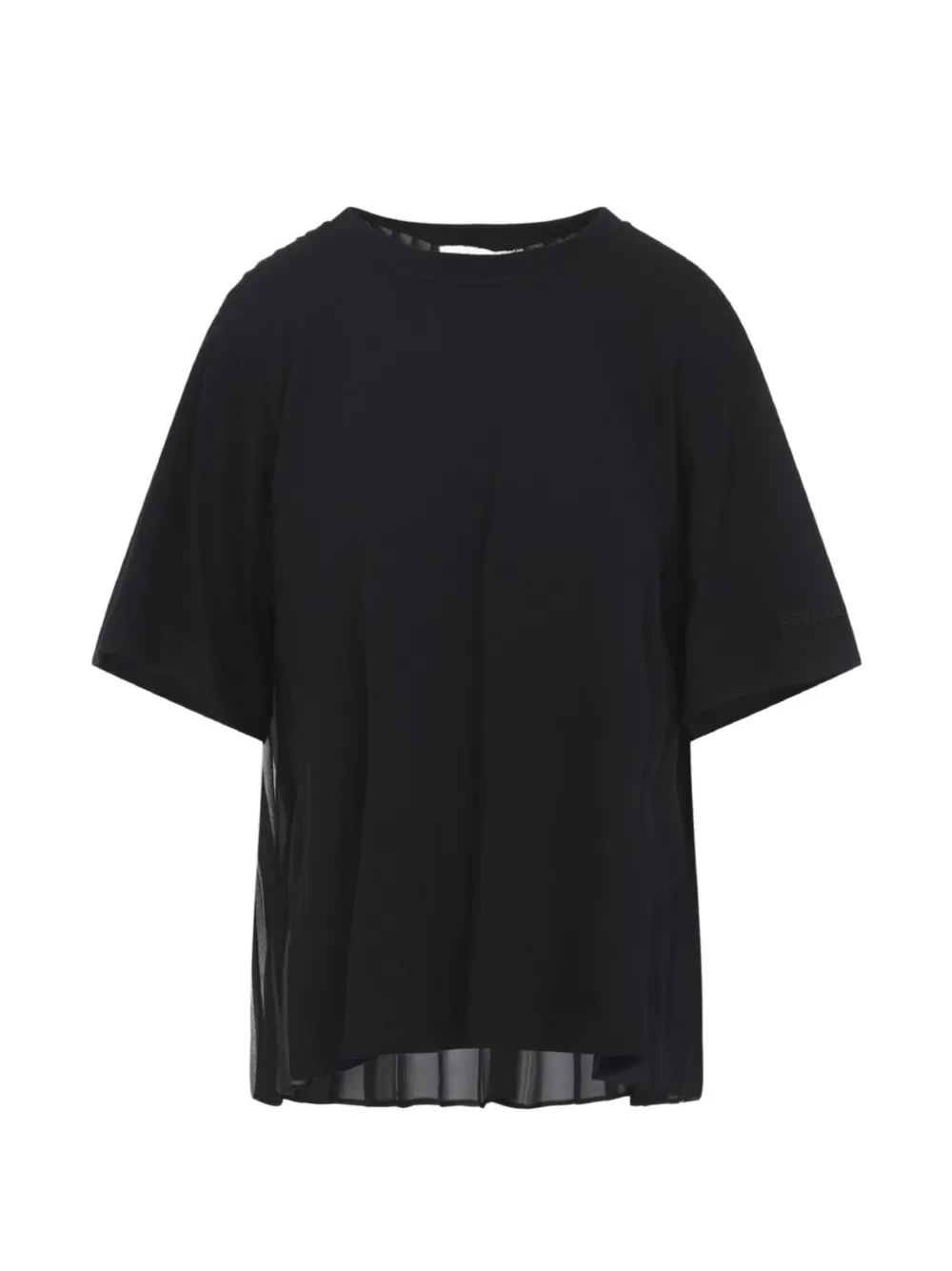 Max Mara Sportmax pleated-back T-shirt - Nero