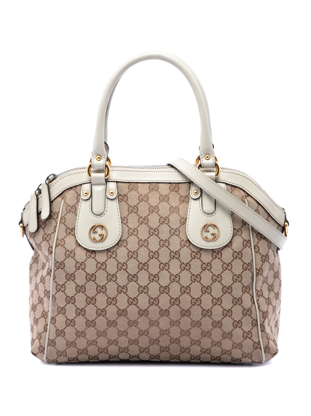 Gucci Pre-Owned 2016-2026 Medium GG Canvas Scarlett satchel - Neutrals