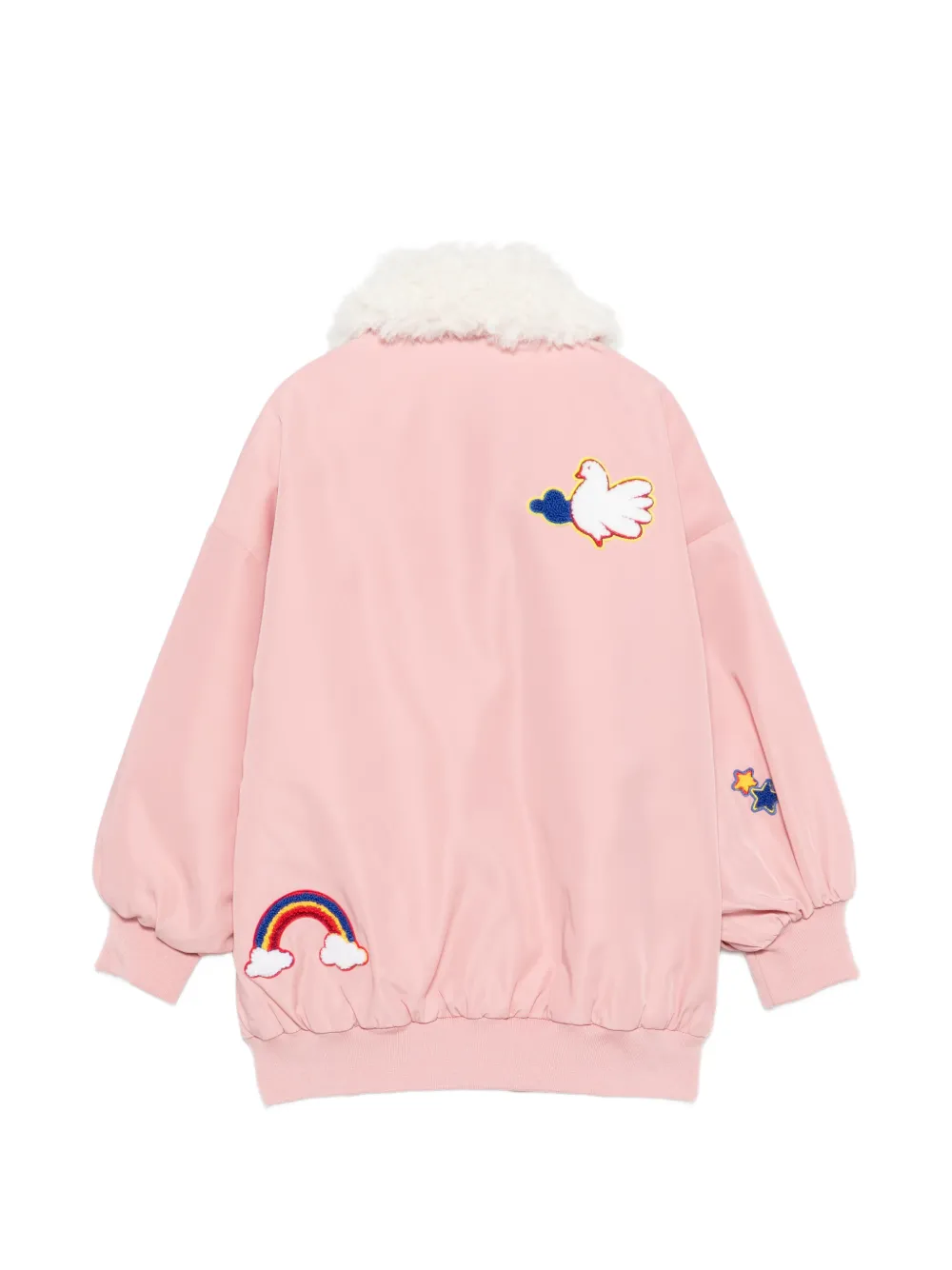 Stella McCartney Kids Bomberjack met patch-detail Roze