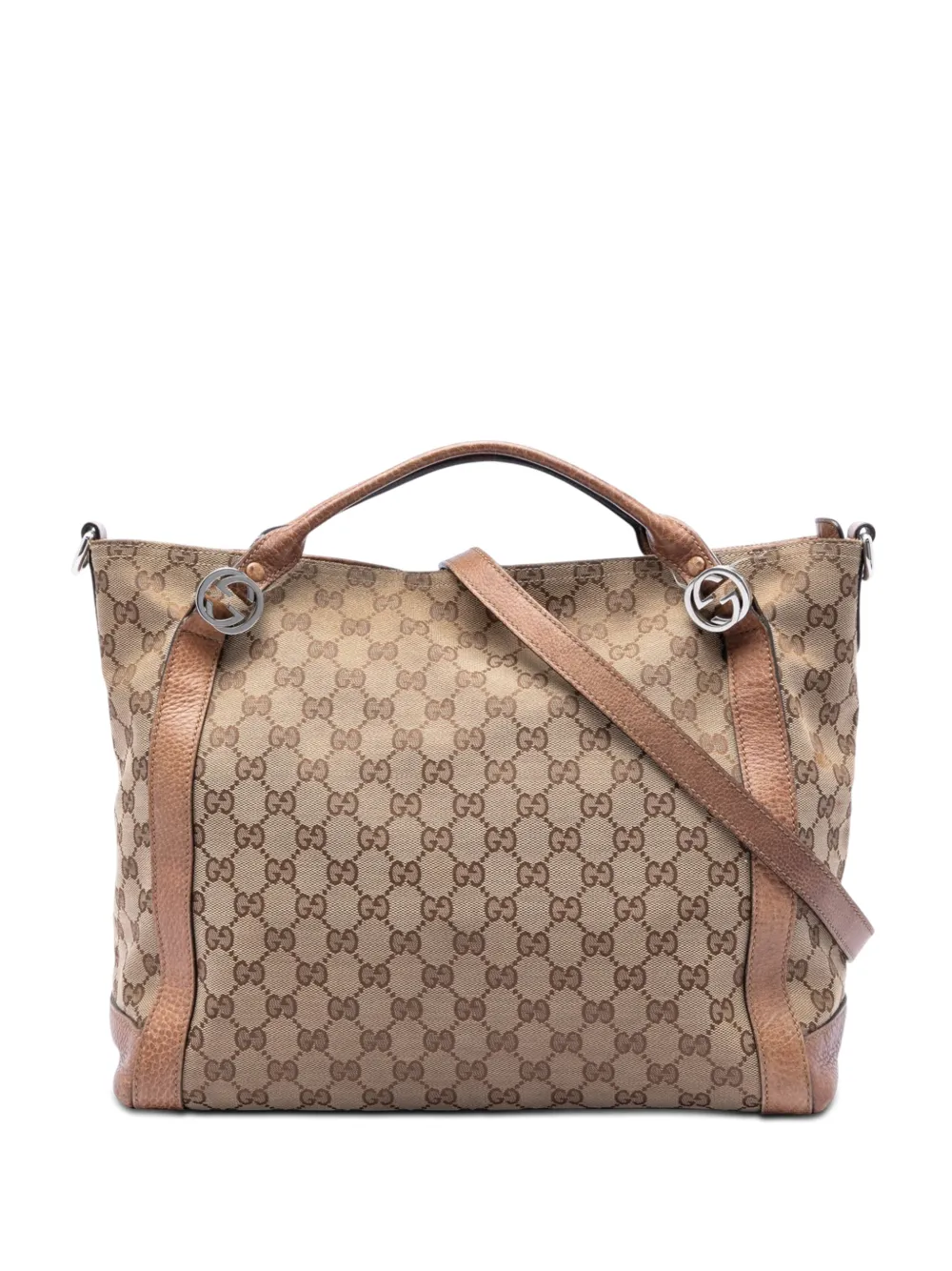 Gucci Pre-Owned Borsa a tracolla Miss GG media in tela GG 2016-2026 - Toni neutri