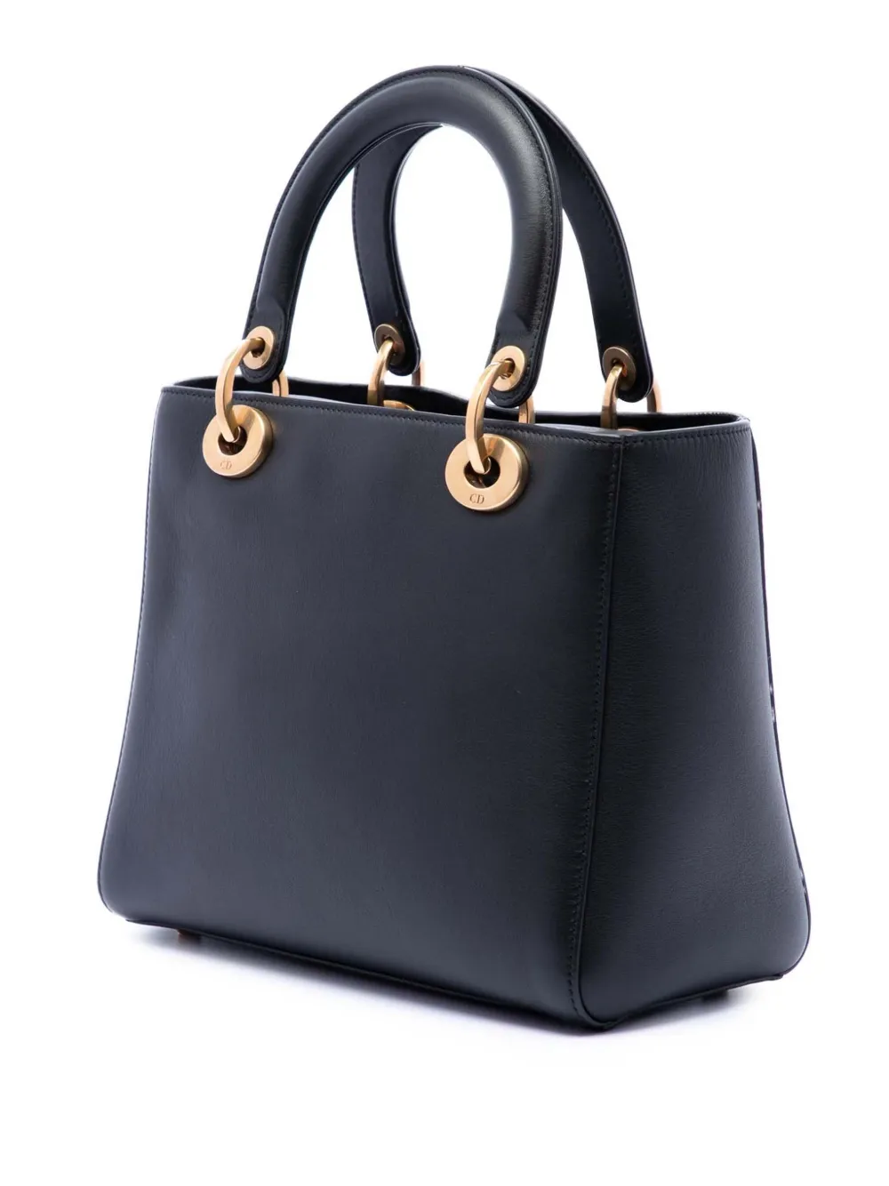  Christian Dior Pre-owned Bolso Satchel Wheel Of Fortune Tarot Lady Dior Mediano De Piel De Becerro 2017 - Negro 