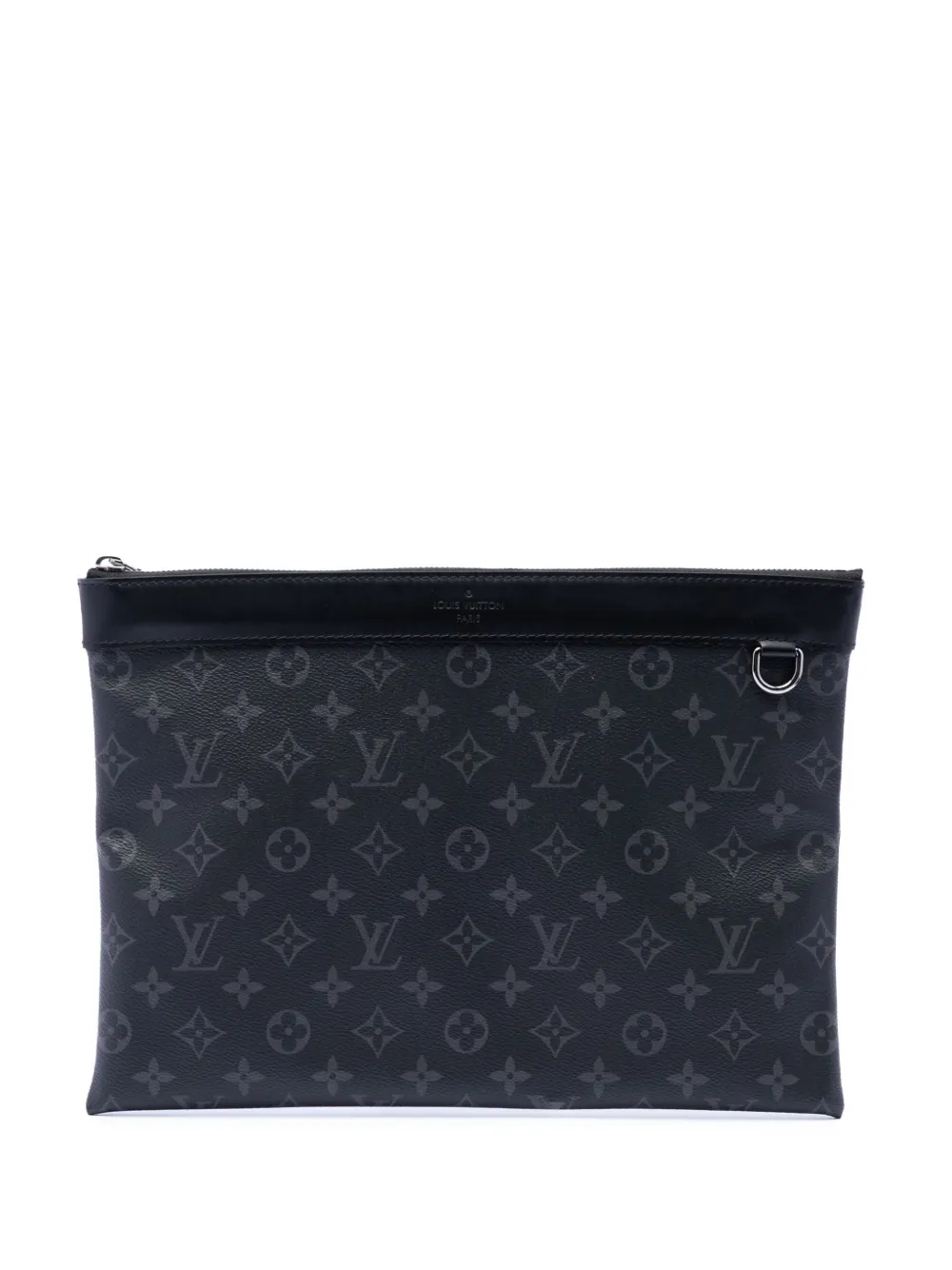 Louis Vuitton Pre-Owned Clutch Monogram Eclipse Discovery Pochette GM 2017 - Nero
