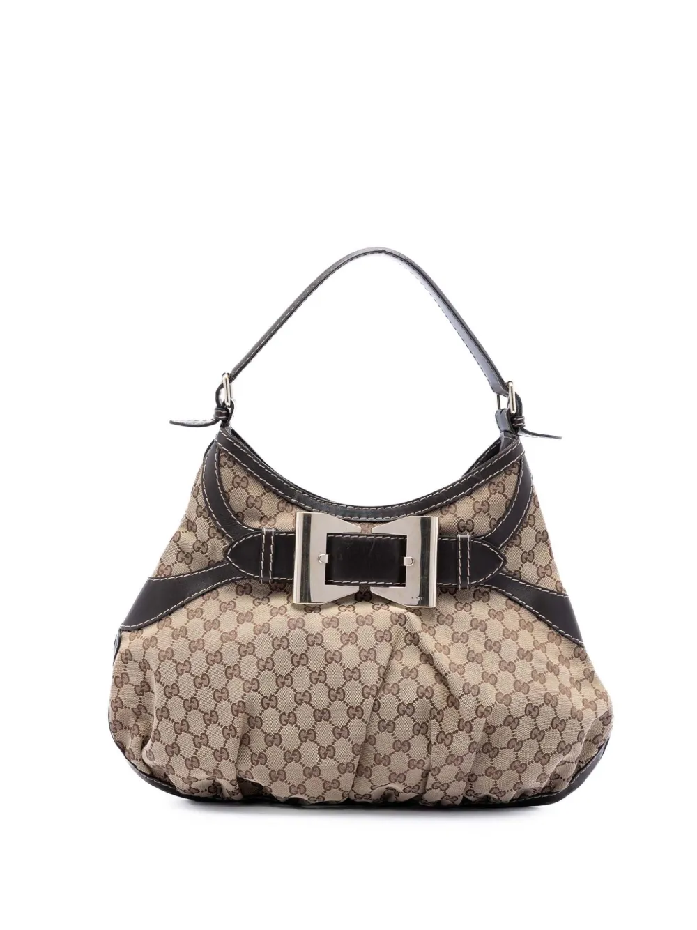 Gucci Pre-Owned Borsa passepartout Dialux Queen grande in tela GG 2016-2026 - Toni neutri