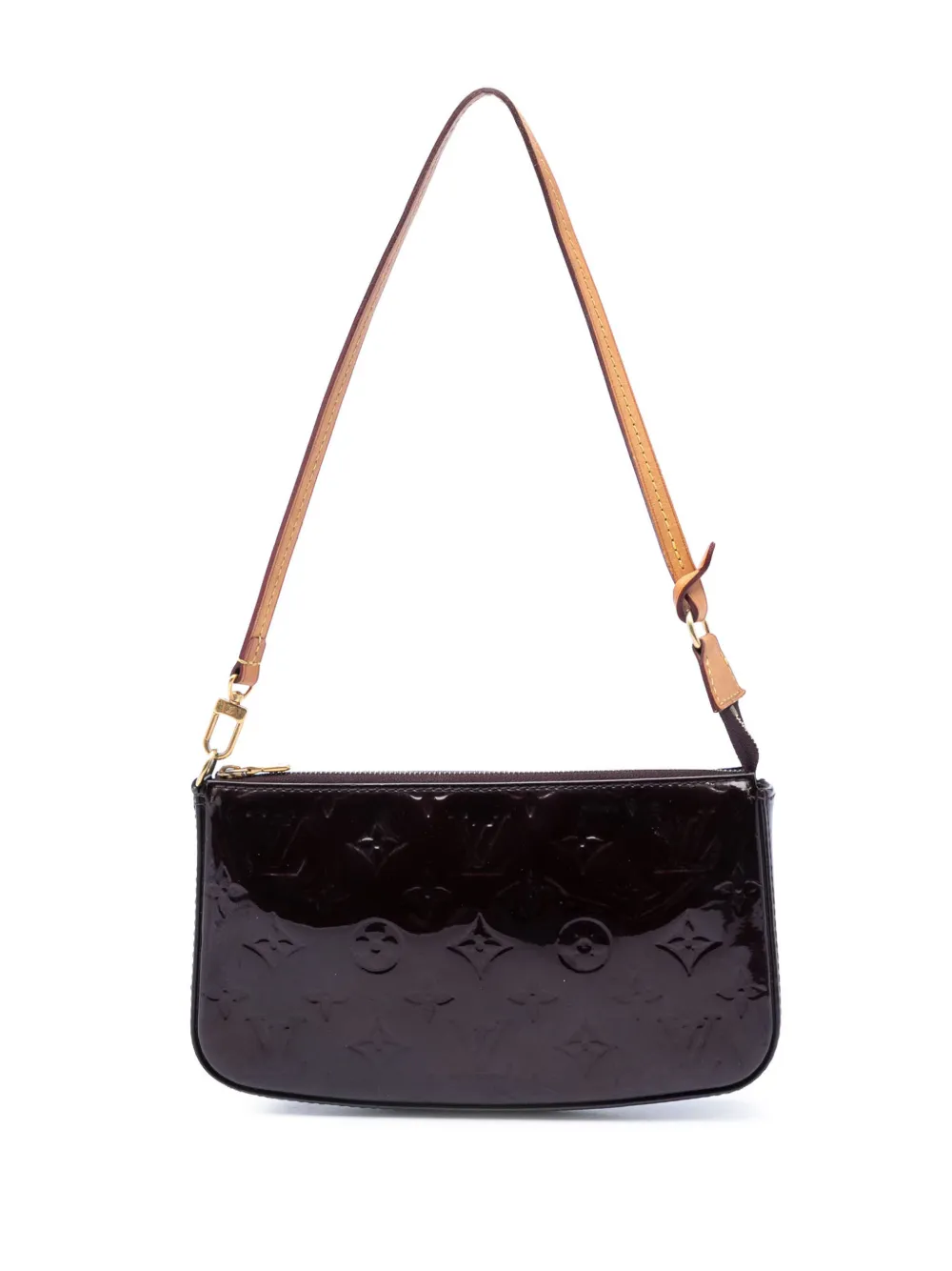 Louis Vuitton Pre-Owned Borsa a spalla Pochette Accessoires in pelle Vernis con monogramma 2013 - Viola