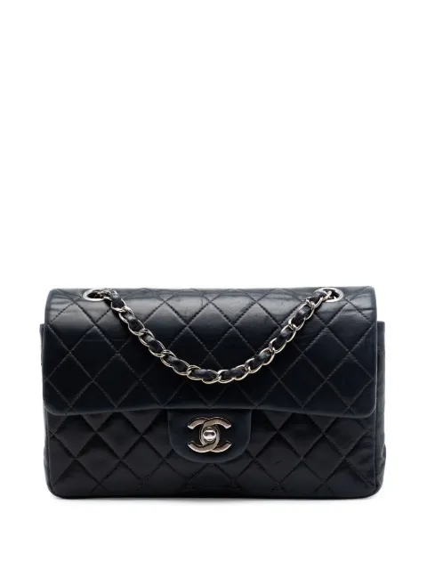 CHANEL Pre-Owned petit sac porté épaule Classic Double Flap format moyen à rabat en cuir d'agneau (2002-2003)