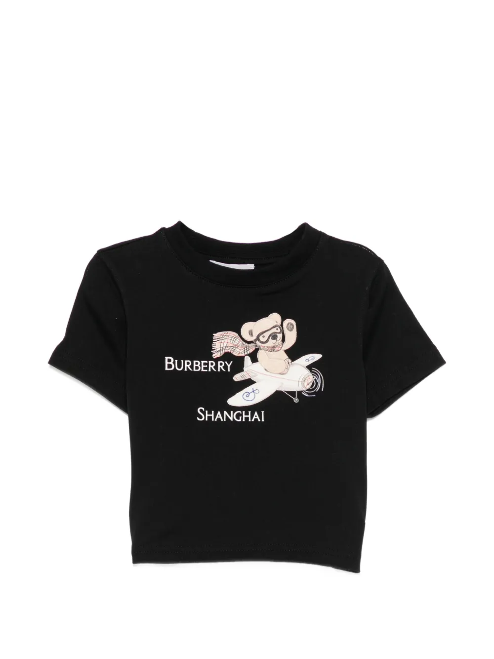 Burberry Kids logo-print cotton T-shirt - Nero
