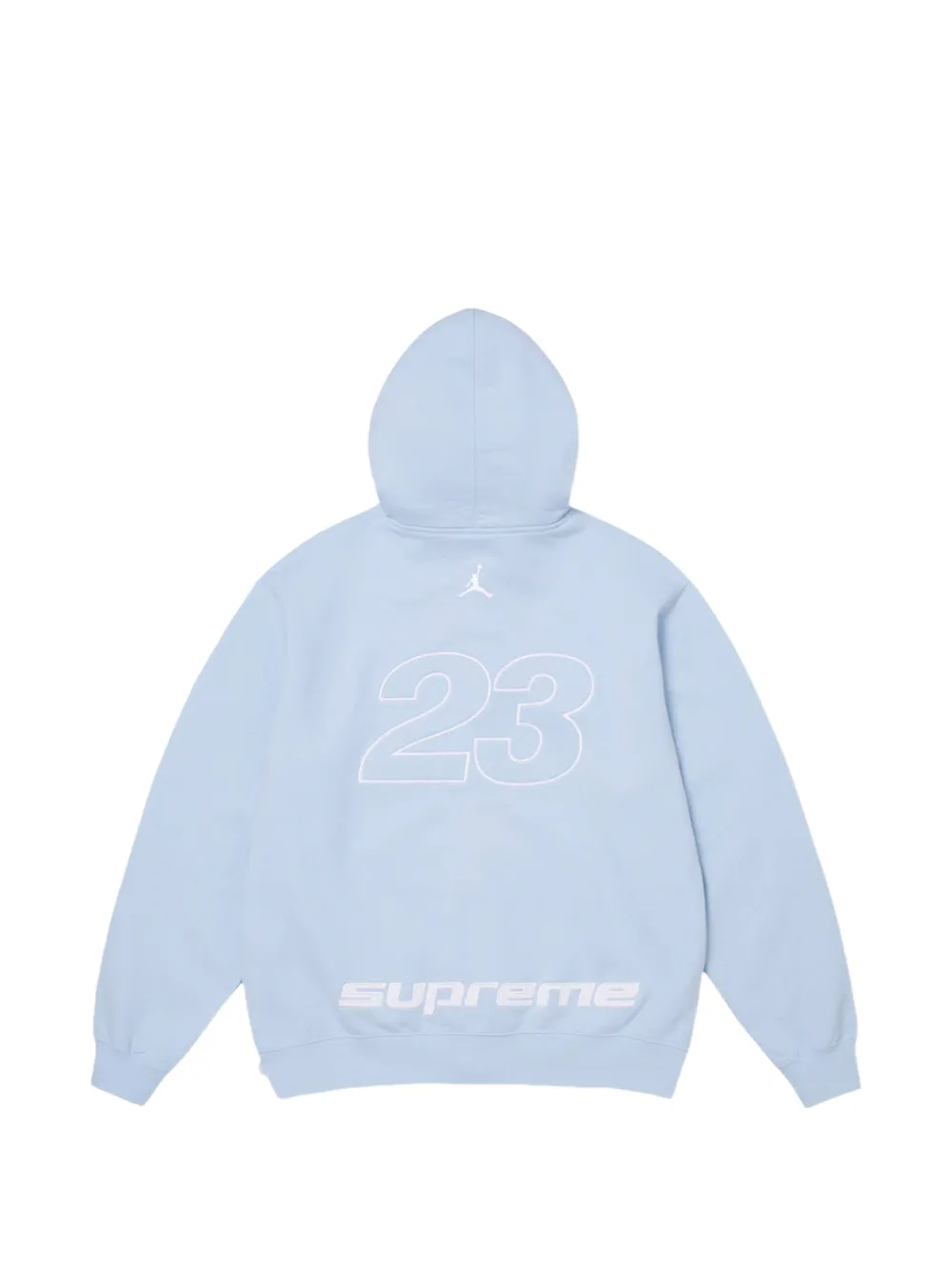 Supreme x Jordan hoodie met rits Blauw