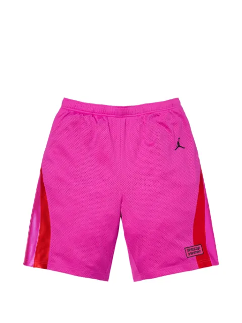 Supreme x Jordan logo-patch shorts