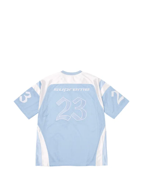 Supreme x Jordan Warm Up Mesh Jersey | Blue | FARFETCH
