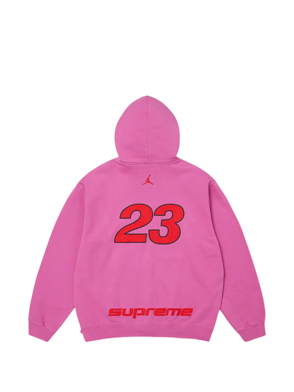 Supreme x Jordan hoodie met logopatch en rits Roze