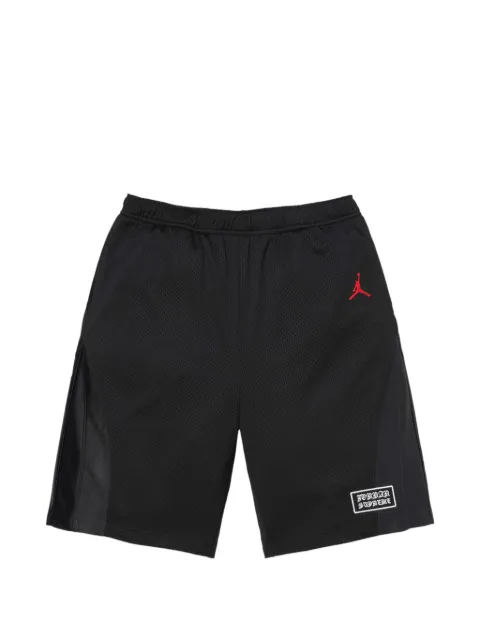 Supreme x Jordan logo-patch shorts