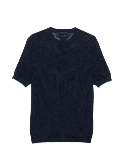 Prada silk and cotton crew-neck sweater