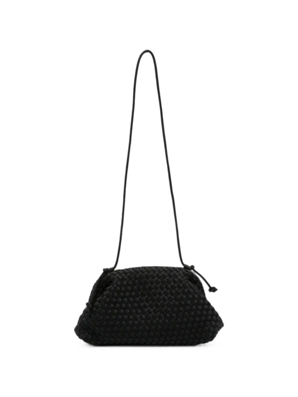 MARREA woven-design clutch bag - Nero