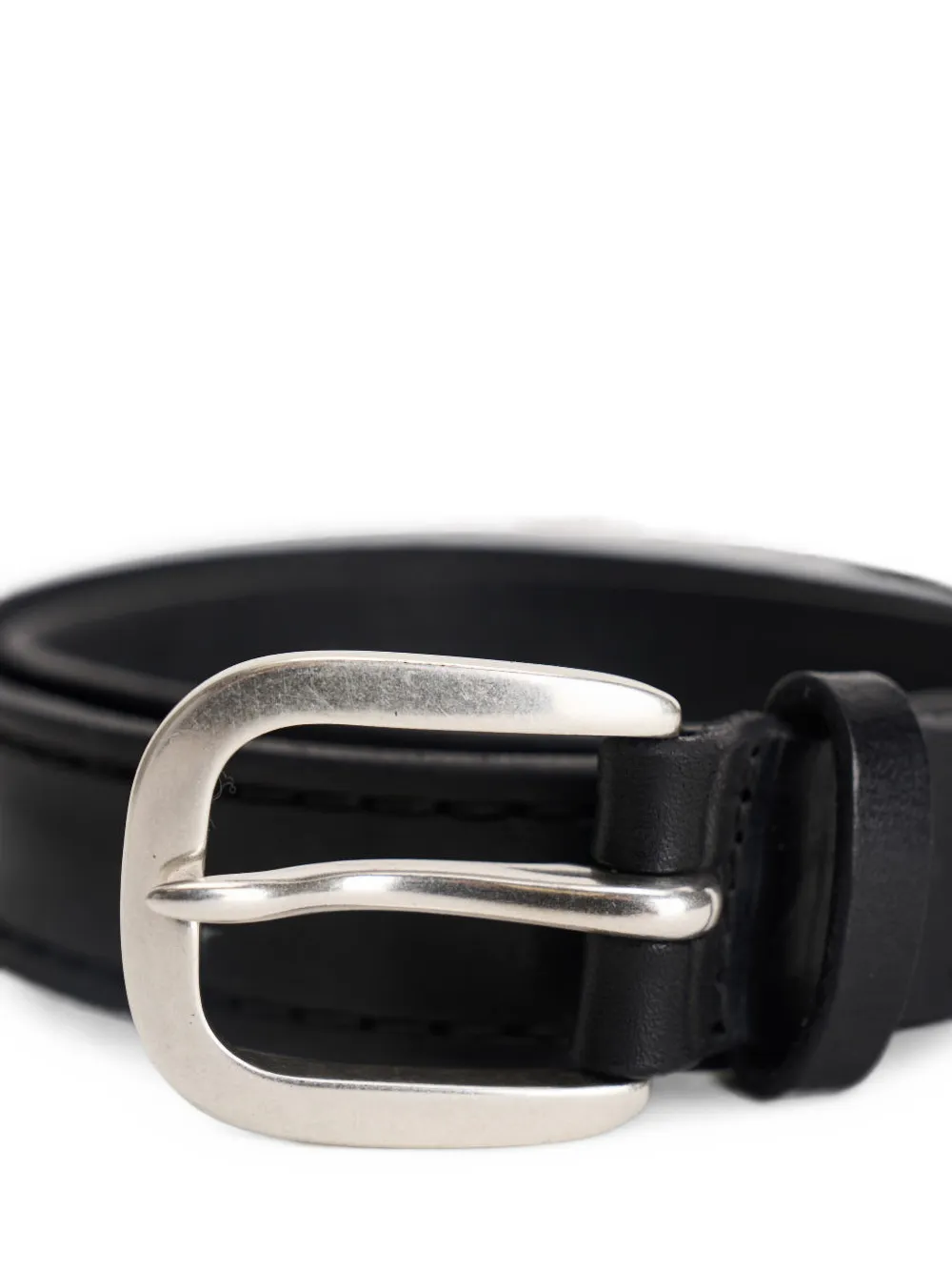 Orciani Leren riem Zwart