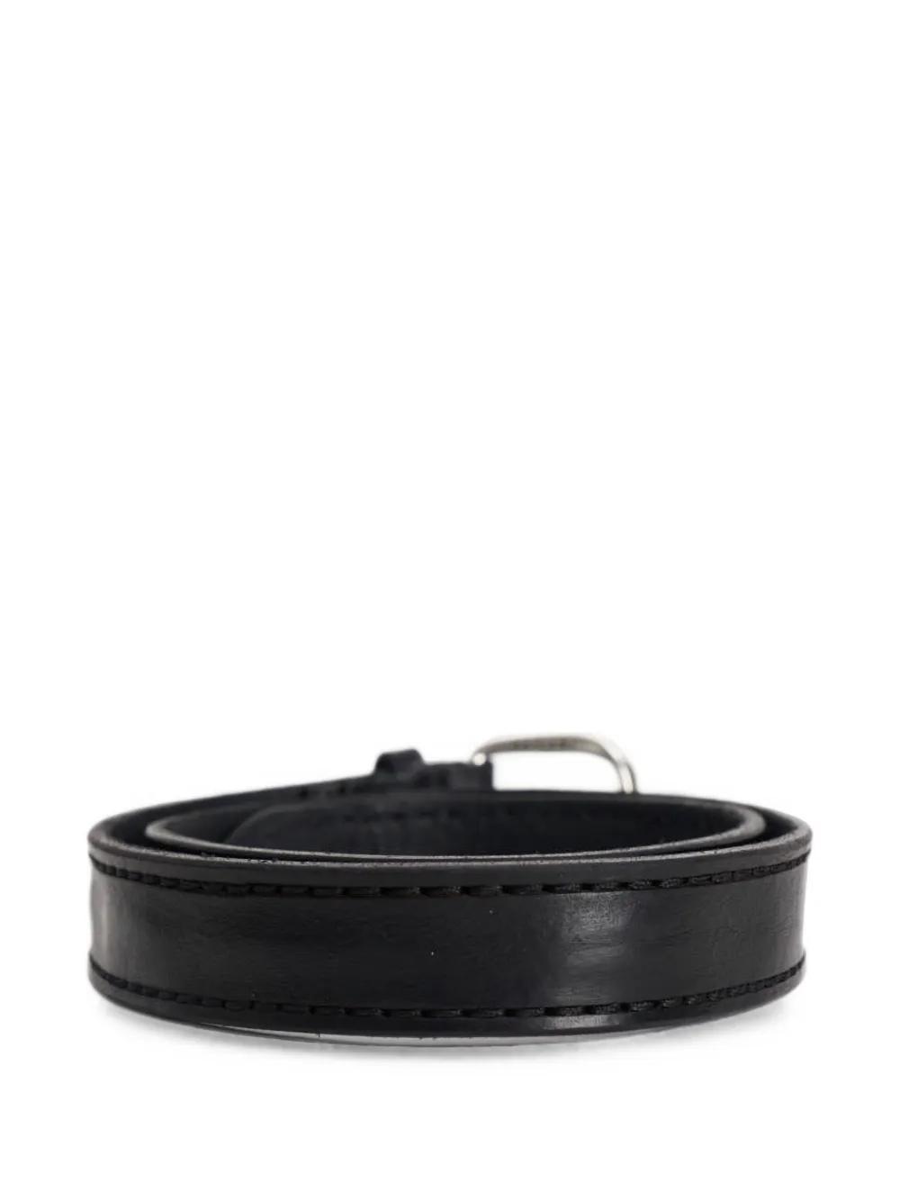 Orciani Leren riem Zwart