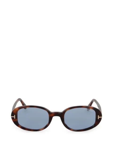 TOM FORD Eyewear トータスシェル オーバルサングラス
