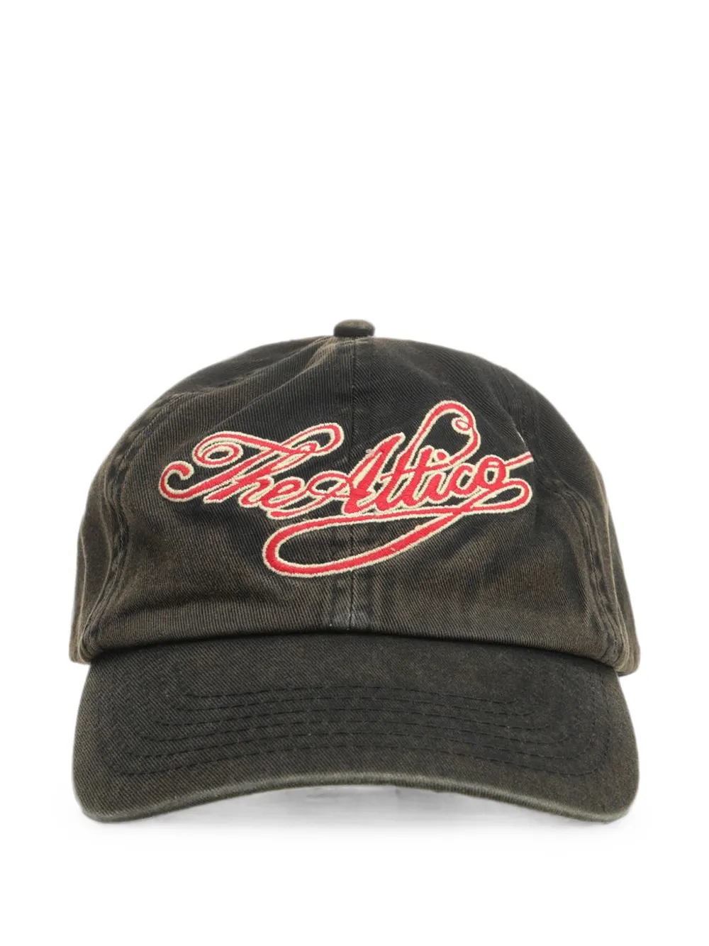The Attico logo-embroidered baseball cap - Schwarz