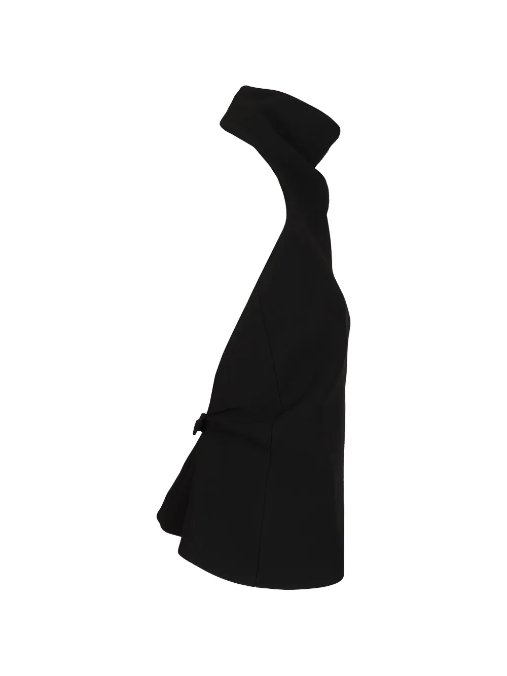 KHAITE Rone blouse met halternek en gesp aan de achterkant Zwart