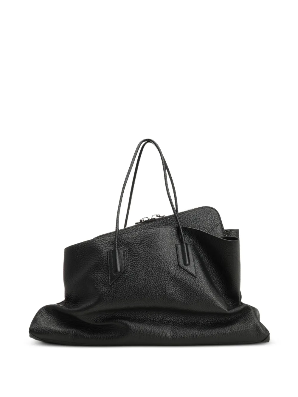 The Attico large La Passeggiata shoulder bag - Schwarz