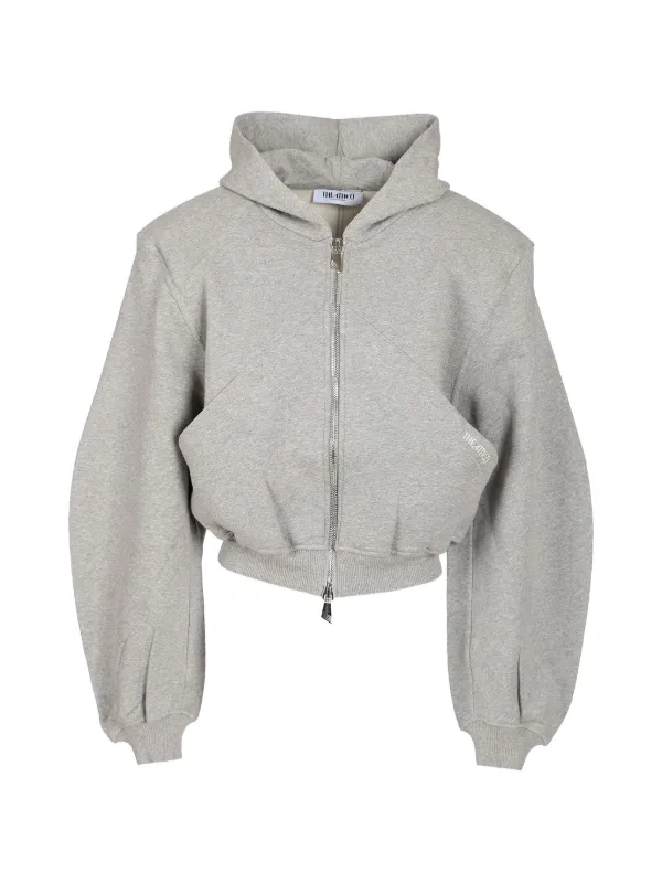 The Attico Melange Hoodie in Grey