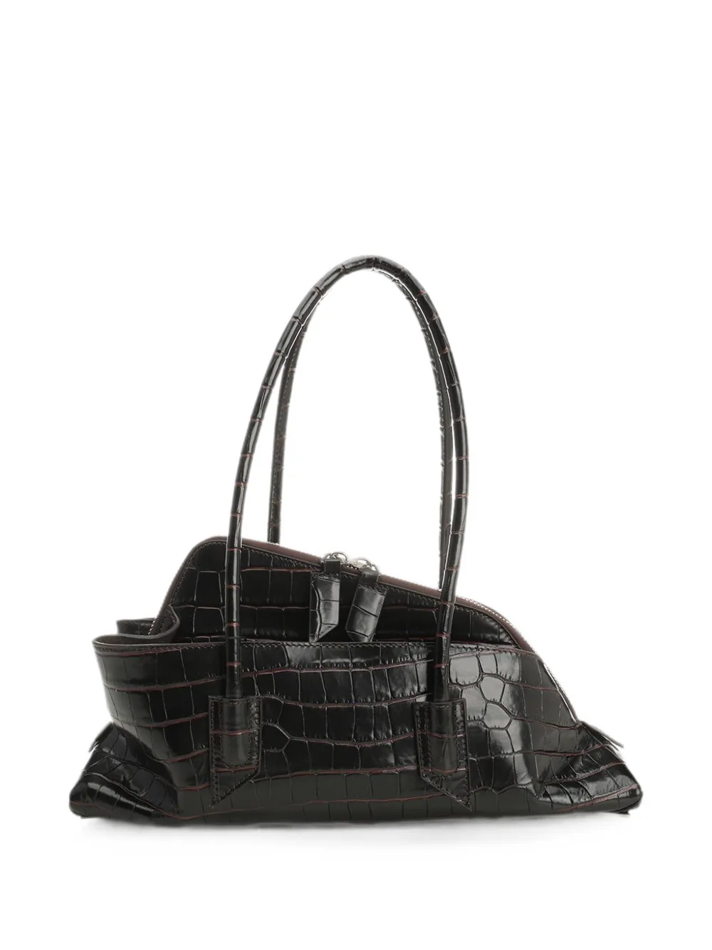 The Attico small La Passeggiata shoulder bag - Brown