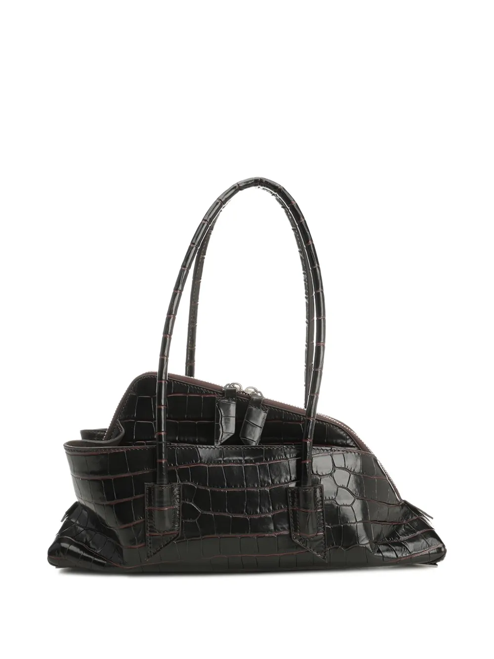The Attico small La Passeggiata shoulder bag - Braun