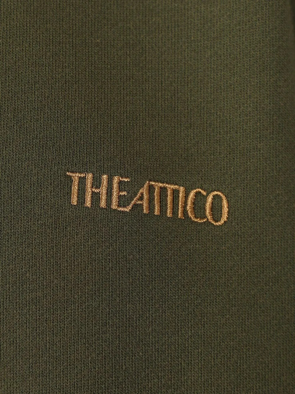 The Attico Sweater met geborduurd logo Groen
