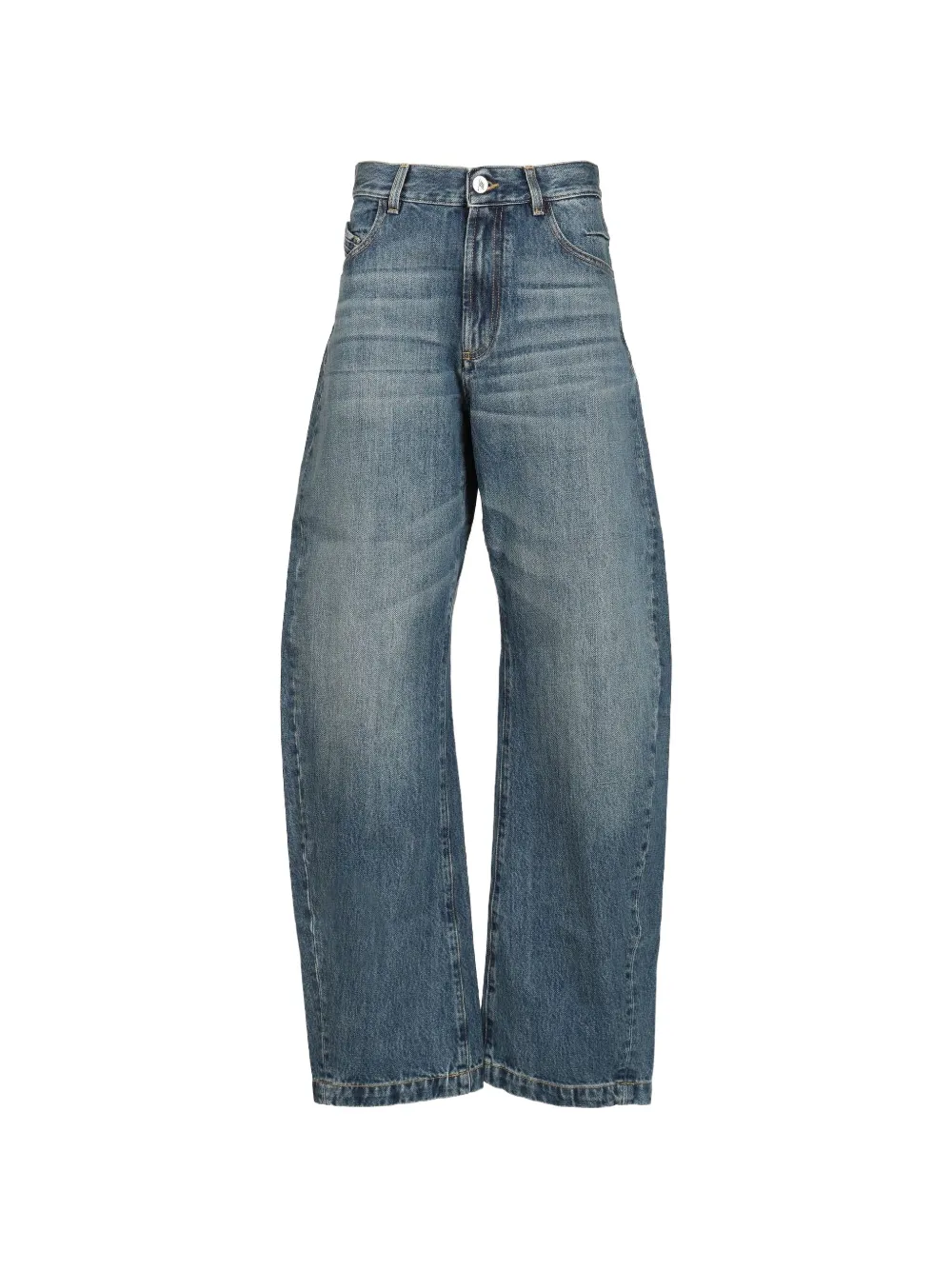 The Attico washed-effect jeans - Blau