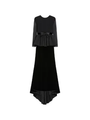 valentino evening dresses sale Valentino Silk Crepe Evening Dress with Sheer Back Panel